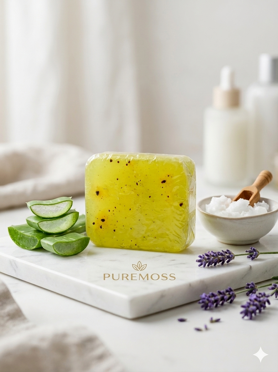 Natural Aloe Vera Herbal Soap for Soft & Fresh Skin